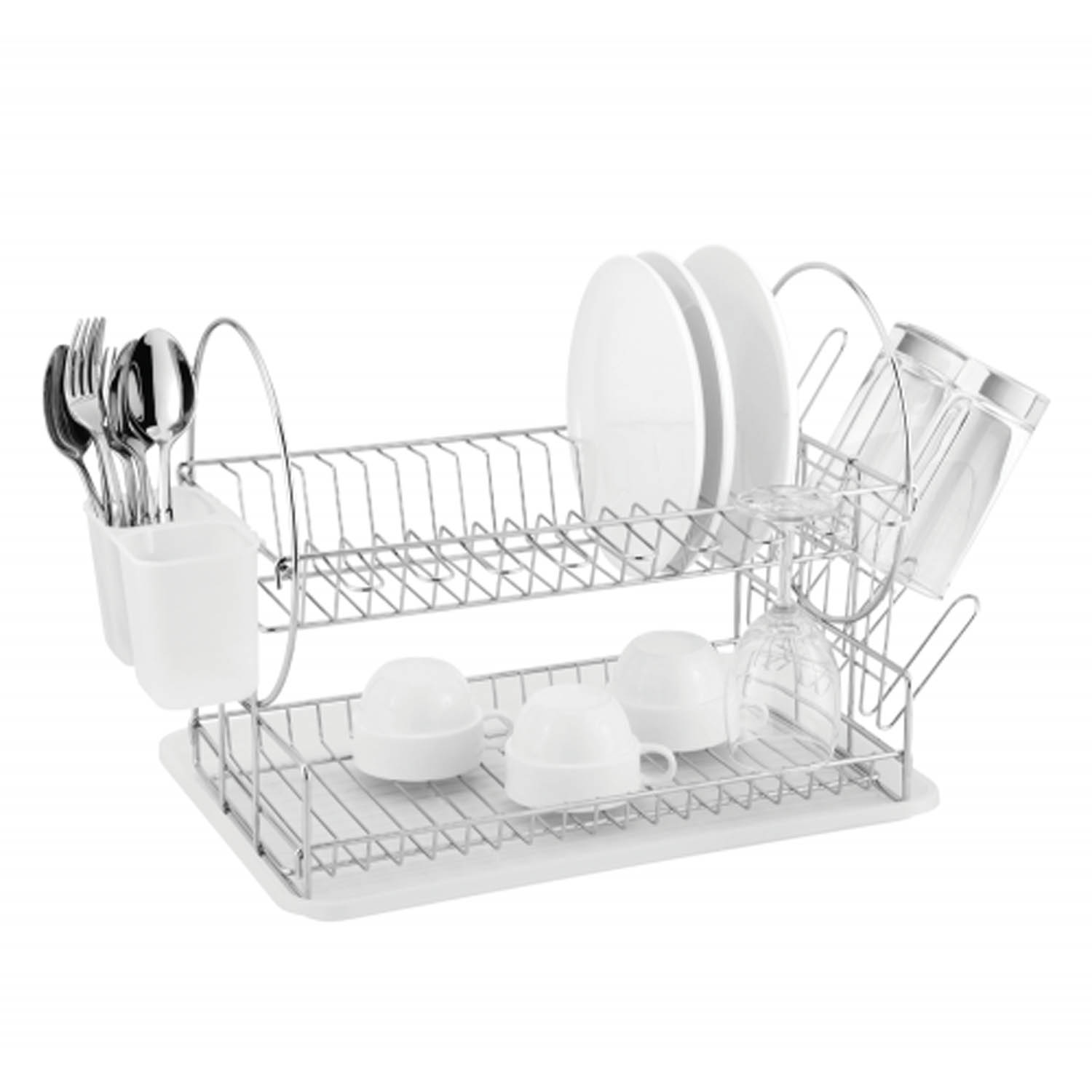 Casa Catania 202 Chrome Plated Dish Drainer 2 Tier - Showspace