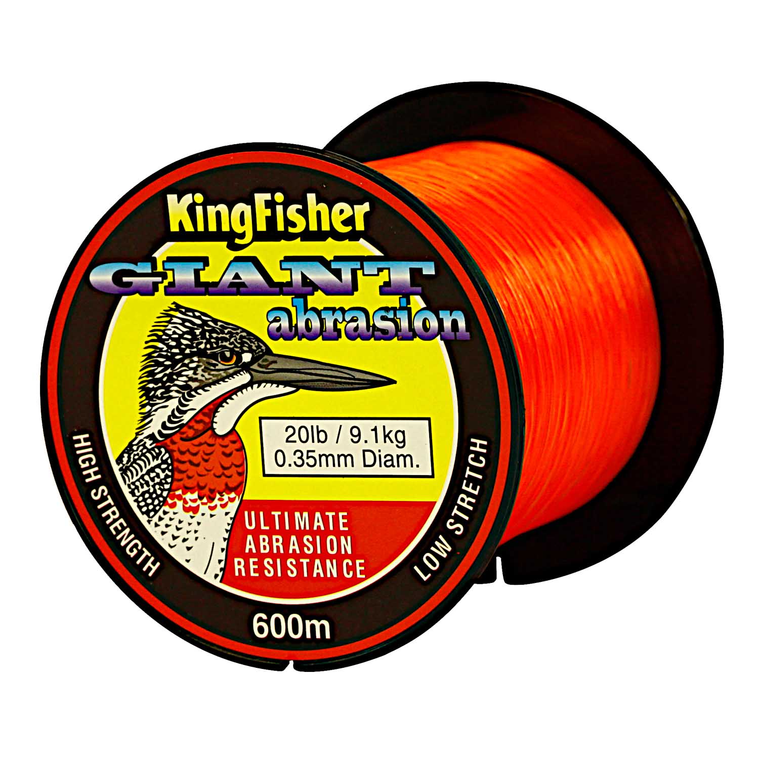 Kingfisher Giant Abrasion Nylon Fishing Line .35MM, 9.1KG/20LB