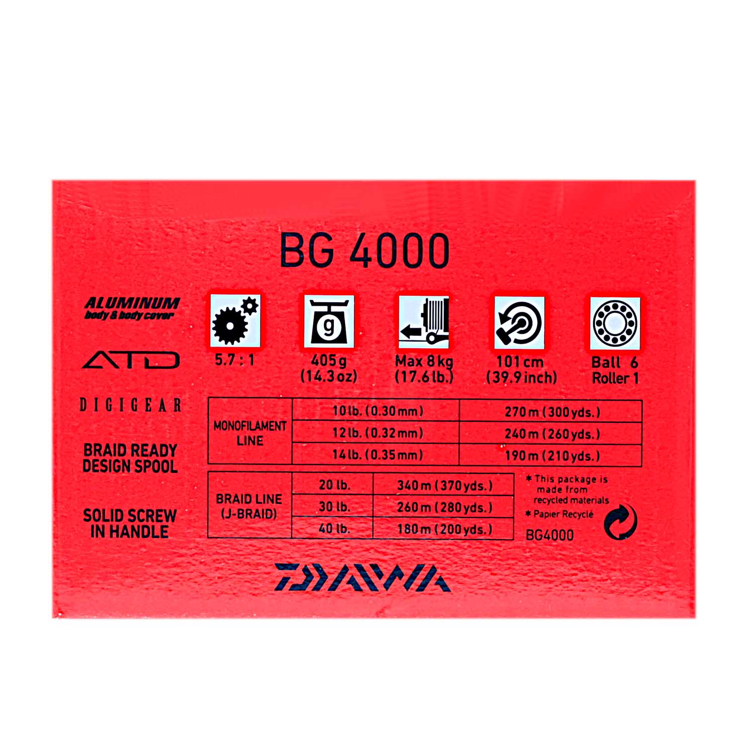 Daiwa BG 4000 Spinning Reel - Showspace