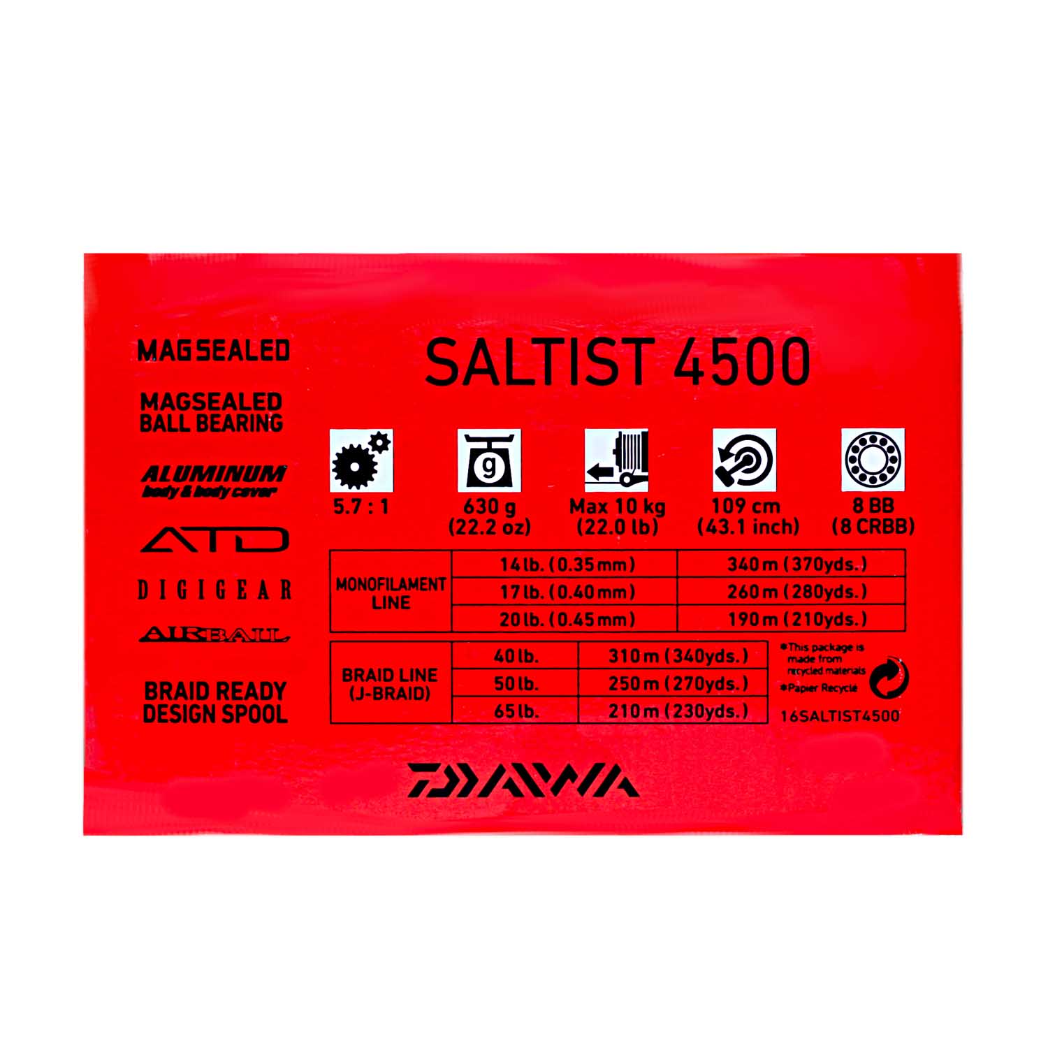 Daiwa Saltist 4500 Spinning Reel