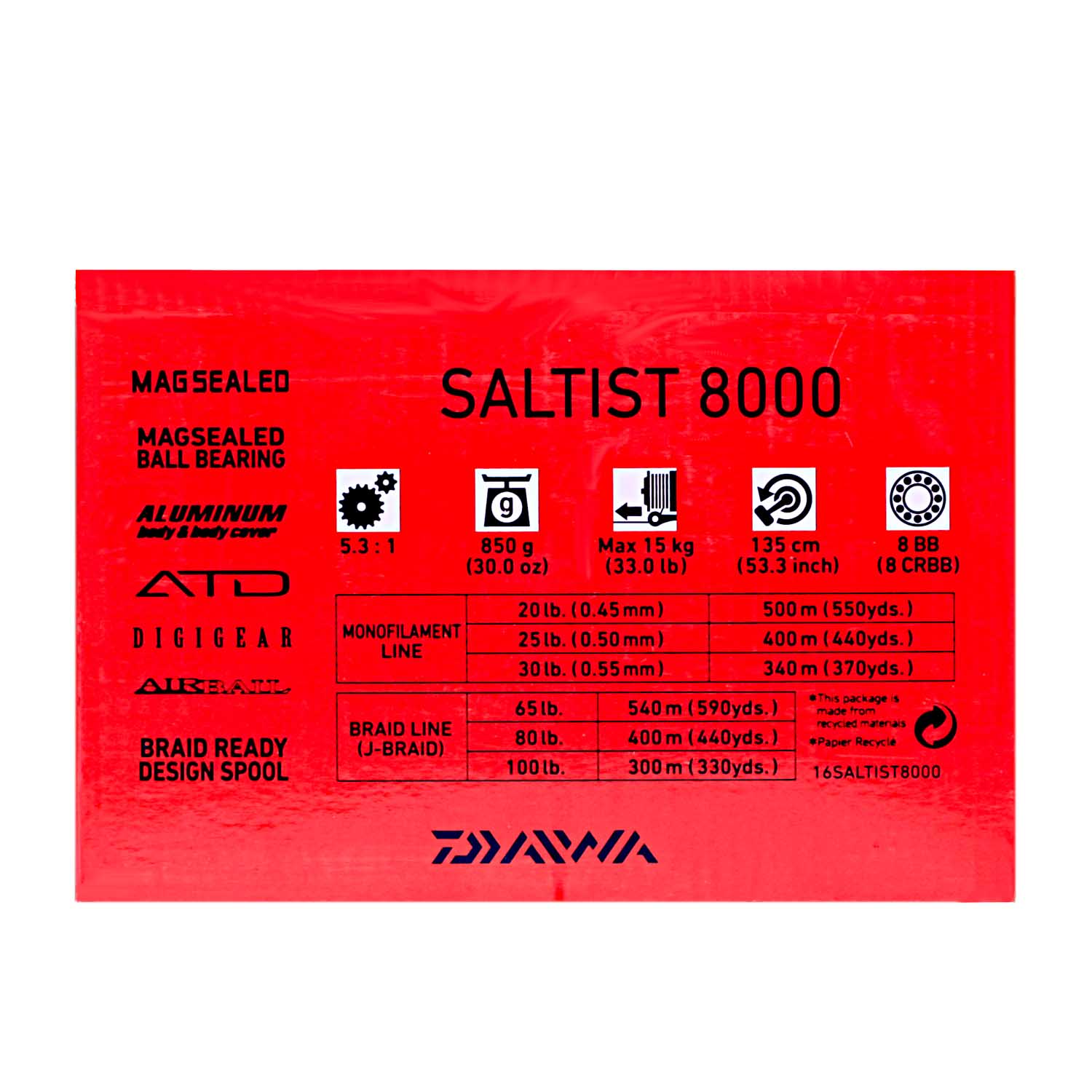 Daiwa Saltist 8000 Spinning Reel