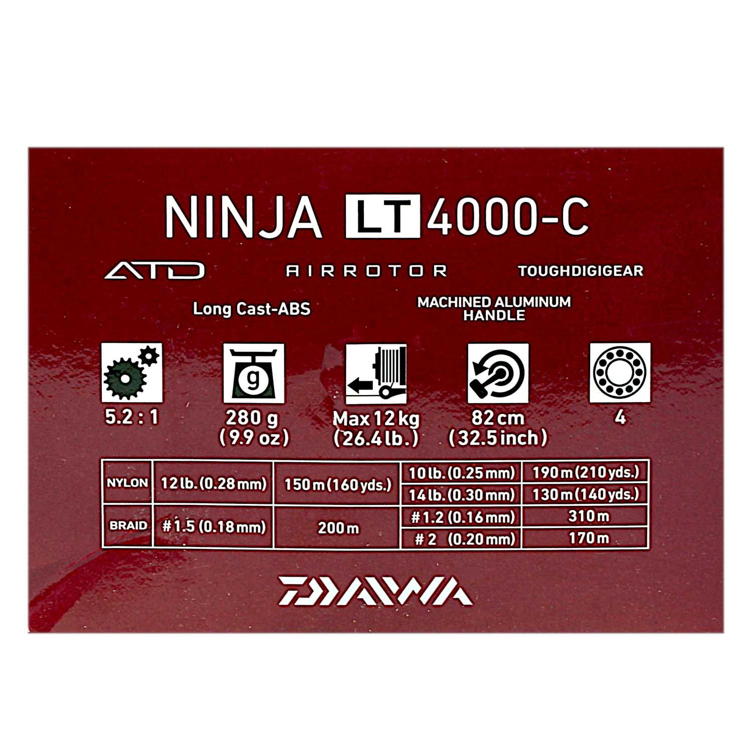 Daiwa Ninja LT 4000-C Spinning Reel - Showspace