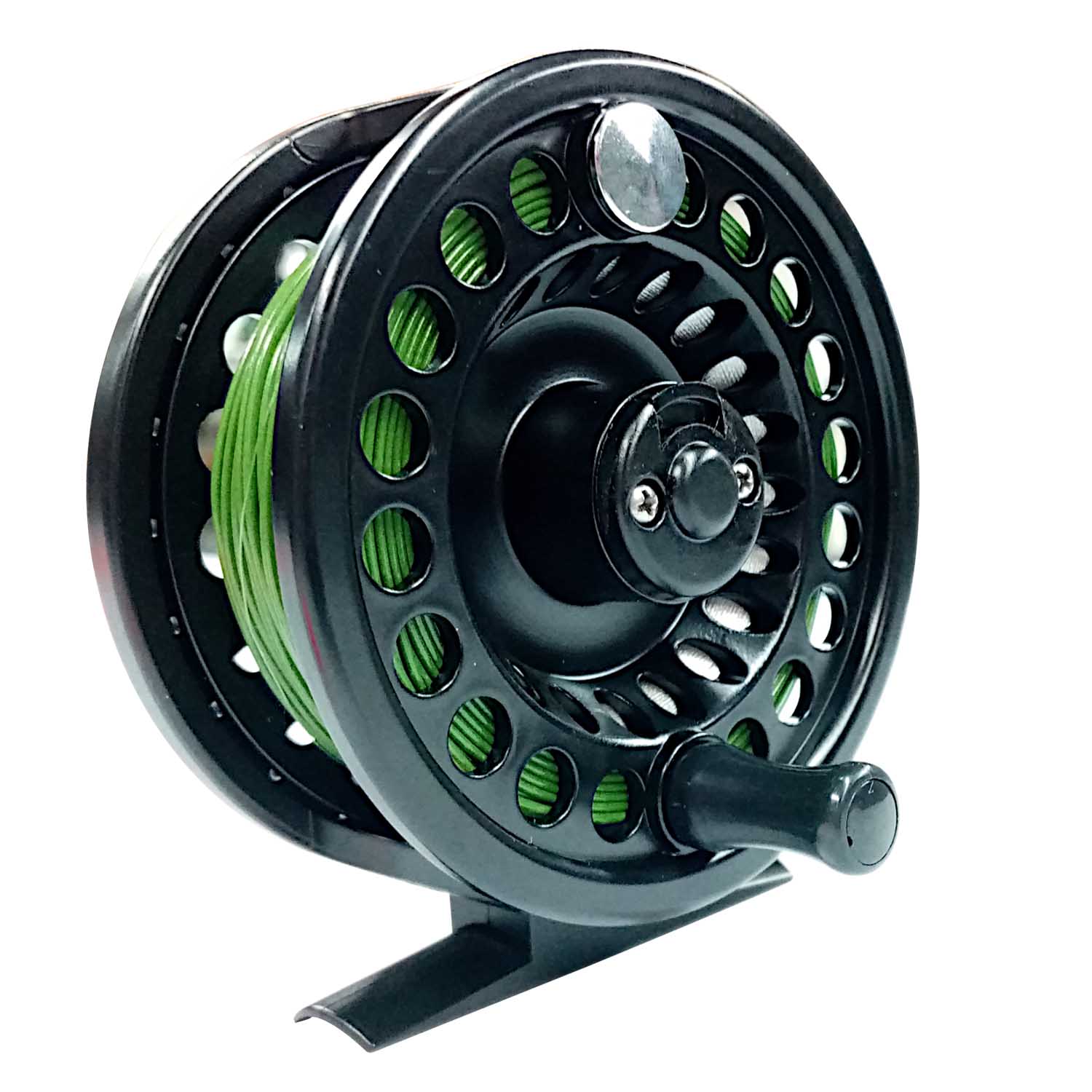Kingfisher Mayfly Trout Fishing Reel 560 & WF6 Olive Intermediate Fly Line  - Showspace