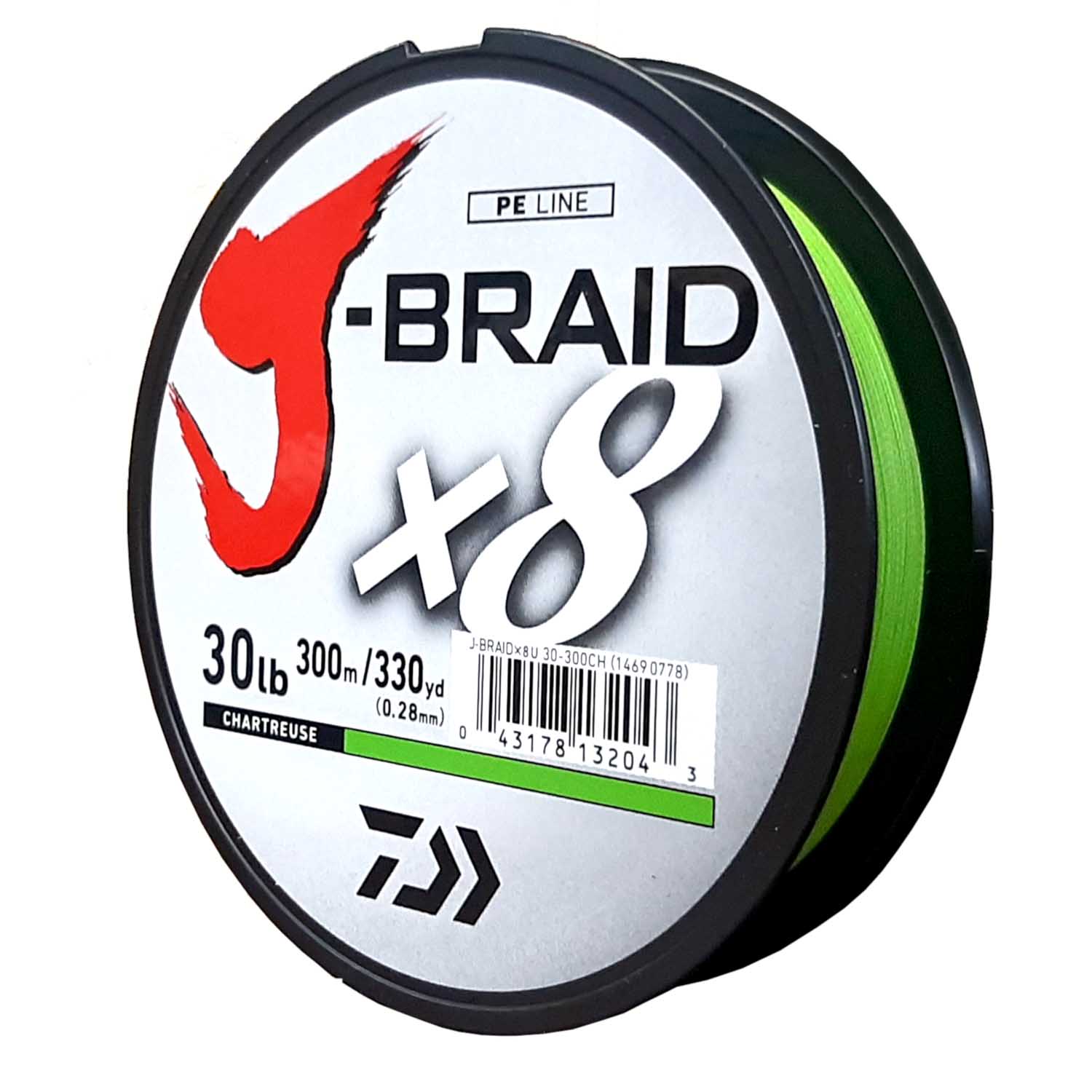 Daiwa J-Braid Chartreuse 40LB .32MM 300m Spool - Showspace