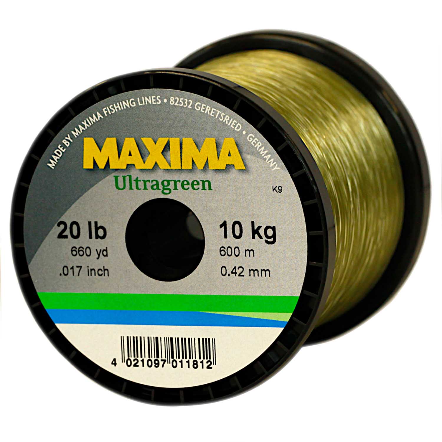 Maxima Nylon Fishing Line 4.5KG/10LB .30MM Colour Tuna Blue 600m