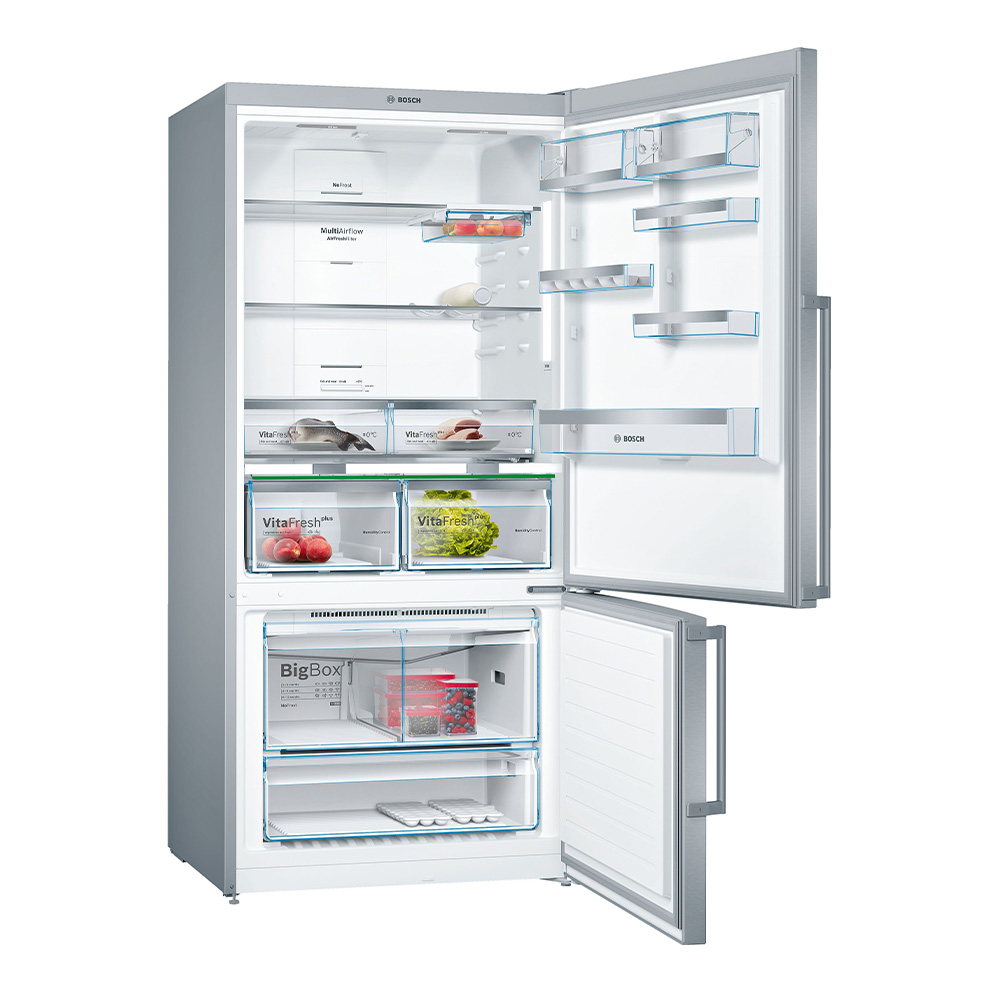 Bosch Serie Fridge Litre No Frost Bottom Freezer Combination Doors Inox Easy Clean