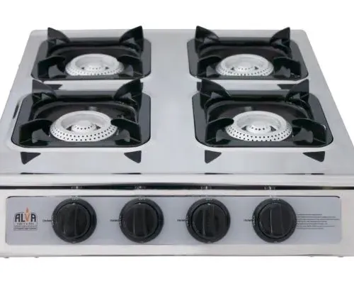 Alva 4 Burner Gas Stainless Steel Stove