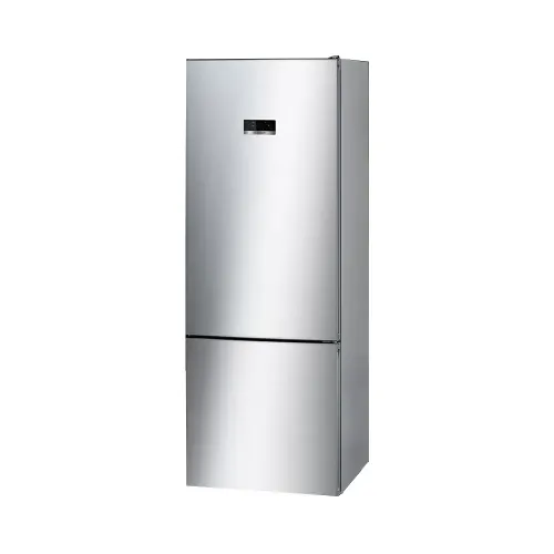 Bosch Serie 4 Fridge – 505 Litre No-Frost Bottom Freezer Combination, Doors Inox Easy Clean, Side Panels Inox Coloured