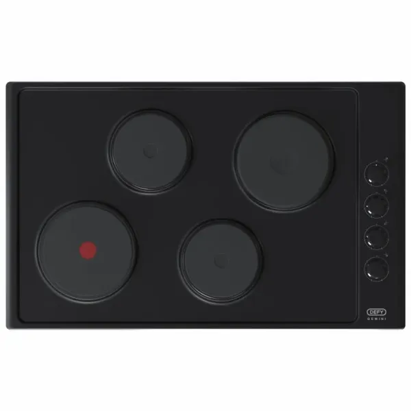 Defy Gemini Solid Hob with Control Switches