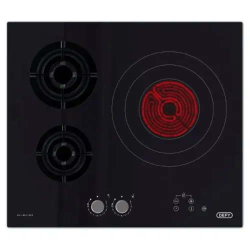 Defy Slimline Gas Electric On Glass Hob