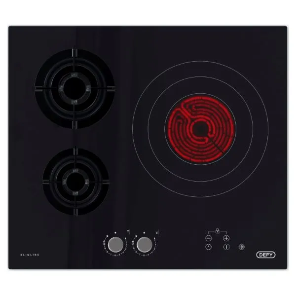 Defy Slimline Gas Electric On Glass Hob