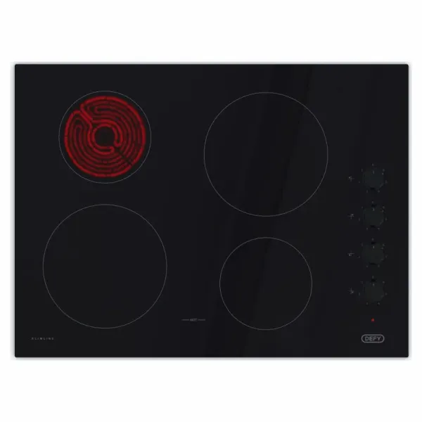 Defy Slimline Vitroceramic Hob with Control Switches