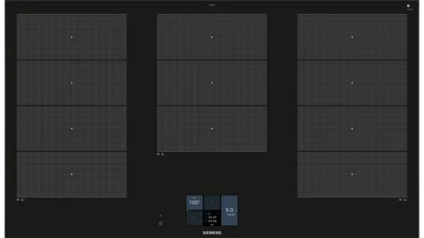 Siemens  90cm Flex Induction Ceramic Hob, Full Touch Tft Display – Iq700