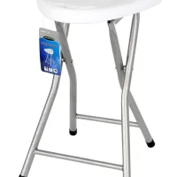 Folding Stool 31,5Cm Diameter 46Cm High – Folds Flat Hdpe Seat