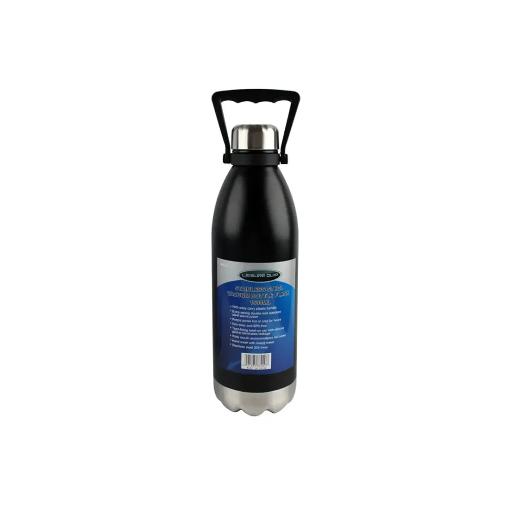 Stainless Steel Vacuum Bottle Flask 1500Ml – Black