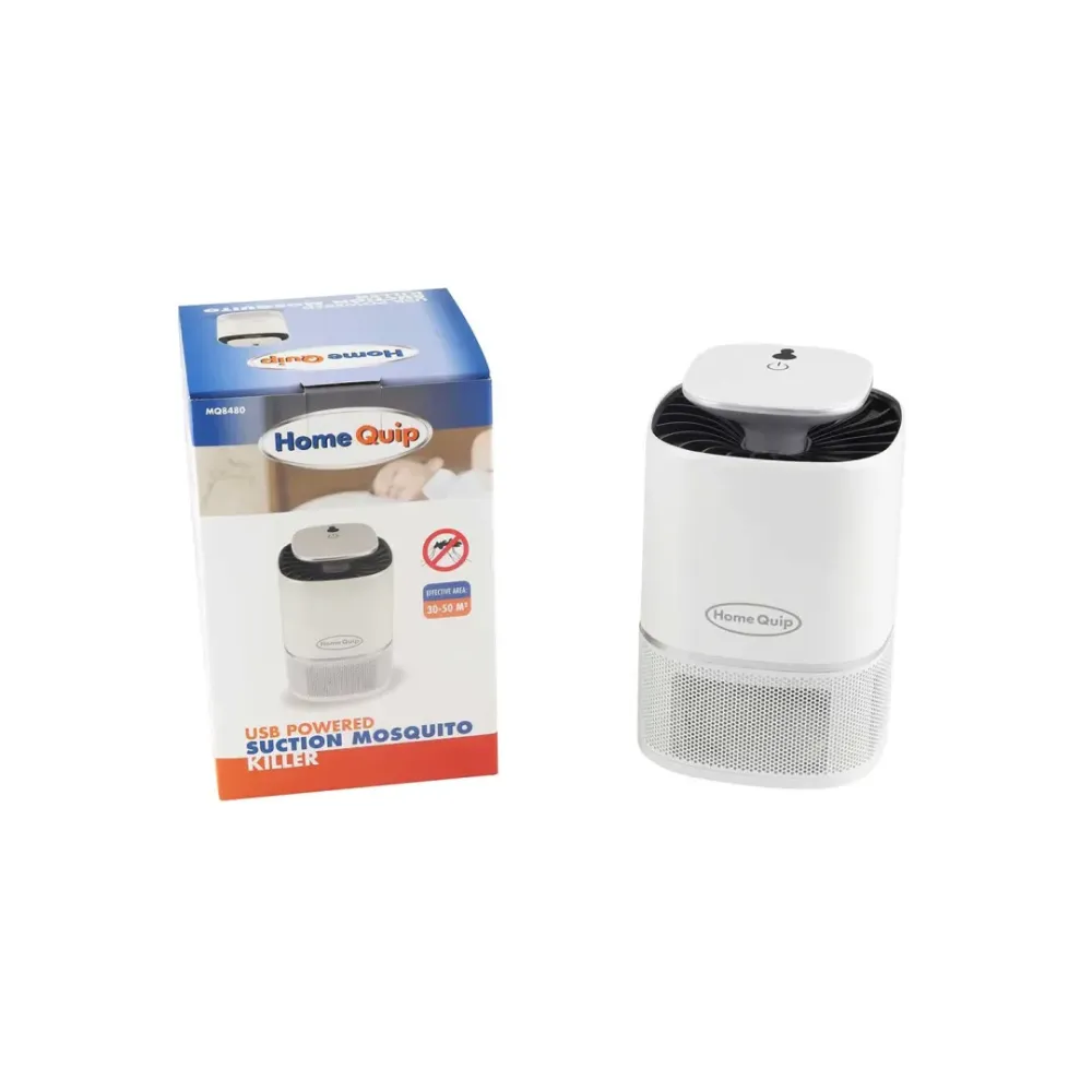 Usb Powered Suction Mosquito Killer – Effective Area 30-50M2 – Soft Touch Switch – Night Sensor – -Usb Cable Included