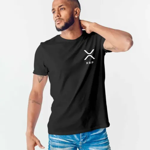 Xrp Black T-Shirt Pocket Logo