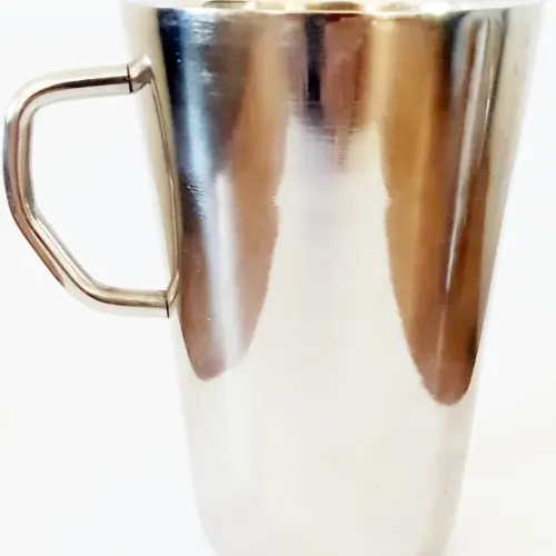 Stainless Steel Double Walled Large Coffee Mug 420ml - Image 1