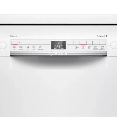 Bosch 12 Place White Home Connect Dishwasher (White) - Image 3