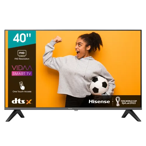 HISENSE 40” HD SMART LED – Bezeless – VIDAA U4 – DTS-virtual X