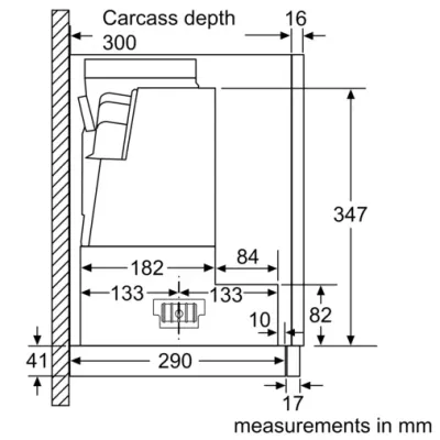 SERIE 6 90CM VISOR EXTRACTOR EXHAUST OR RECIRCULATION OPERATION - Image 4