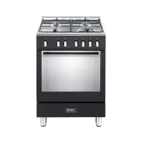 Elba 60cm  4gas /Electric Oven-Black Fusion