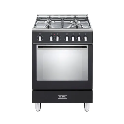 Elba 60cm  4gas /Electric Oven-Black Fusion