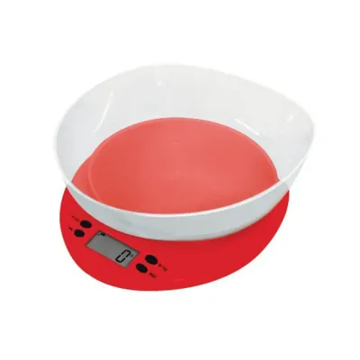 Casa Kitchen Scale W/ Clear
Bowl - Fresco Red - Image 1