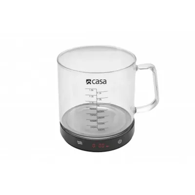 Casa Electronic Kitchen Scale
With Glass Measuring Jug - Image 1