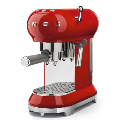 Smeg Red Espresso Coffee Machine - Ecf01Rdeusa - Image 1