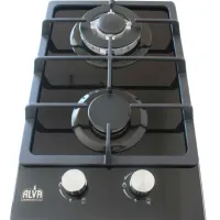 Alva 30cm 2-BURNER GAS HOB – GLASS TOP