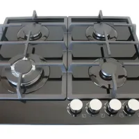 ALVA 60cm 4-BURNER GAS HOB – GLASS TOP