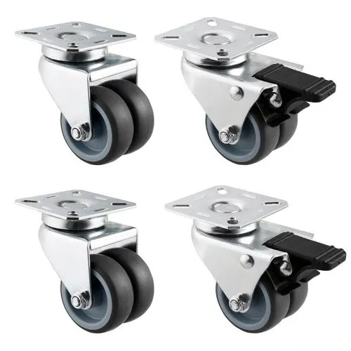 Mecer Battery Box Casters / 2x Break 2x Std