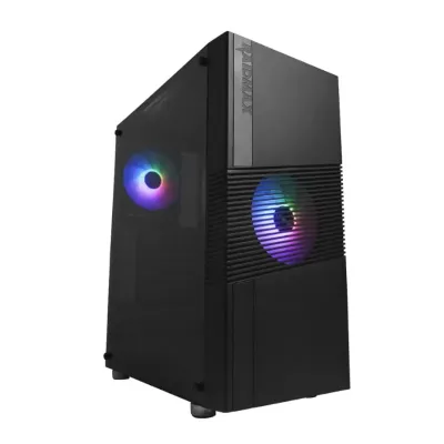 Raidmax H704 ATX | Micro-ATX | Mini-ITX ARGB Sync Mid-Tower Gaming Chassis - Black - Image 1