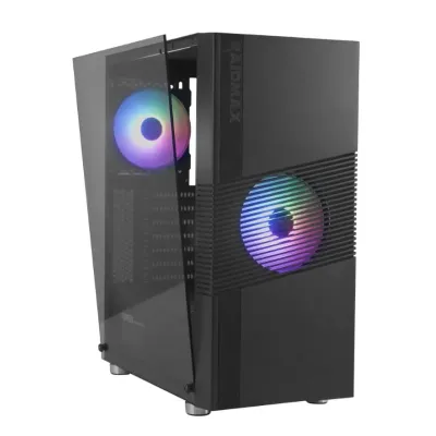 Raidmax H704 ATX | Micro-ATX | Mini-ITX ARGB Sync Mid-Tower Gaming Chassis - Black - Image 3