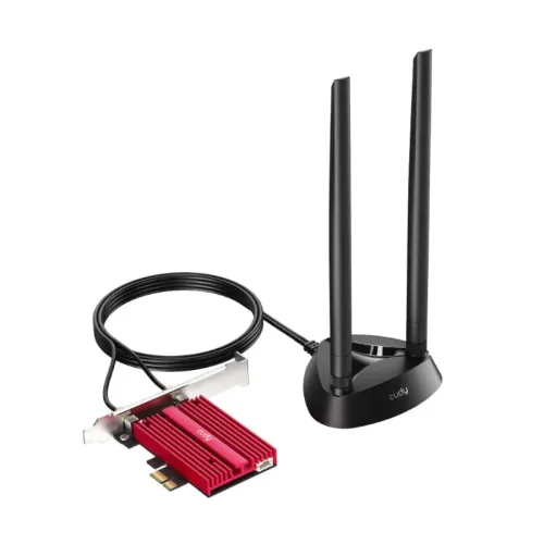 Cudy 3000Mbps WiFi 6 + BT 5.0 PCI-E Adapter - Image 1