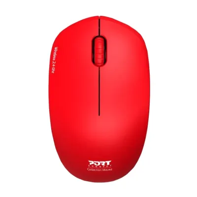 Port Connect MOUSE COLLECTION WIRELESS RED - Image 1