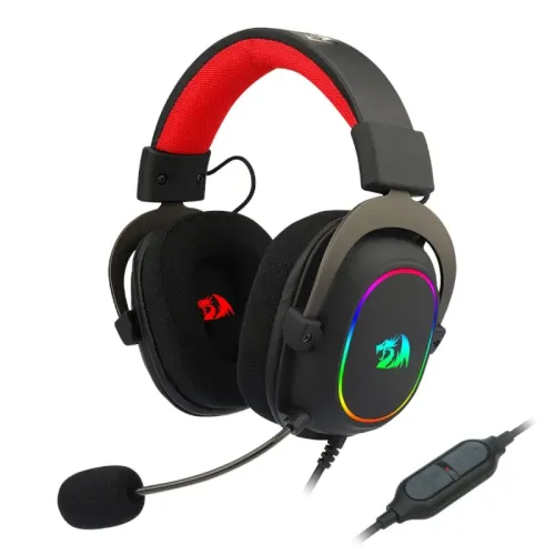 REDRAGON Over-Ear ZEUS-X USB RGB Gaming Headset - Black - Image 1