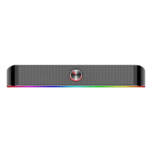 REDRAGON 2.0 Sound Bar ADIEMUS 2 x 3W RGB USB|Aux PC Gaming Speaker - Black - Image 2