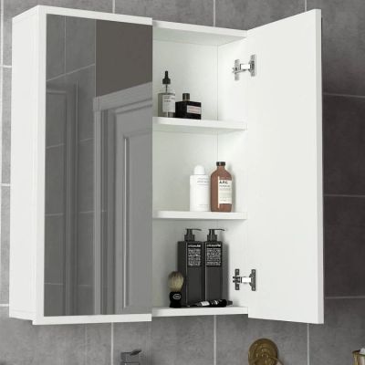 Armoire Kayla Bathroom Mirror Cabinet White - Image 1