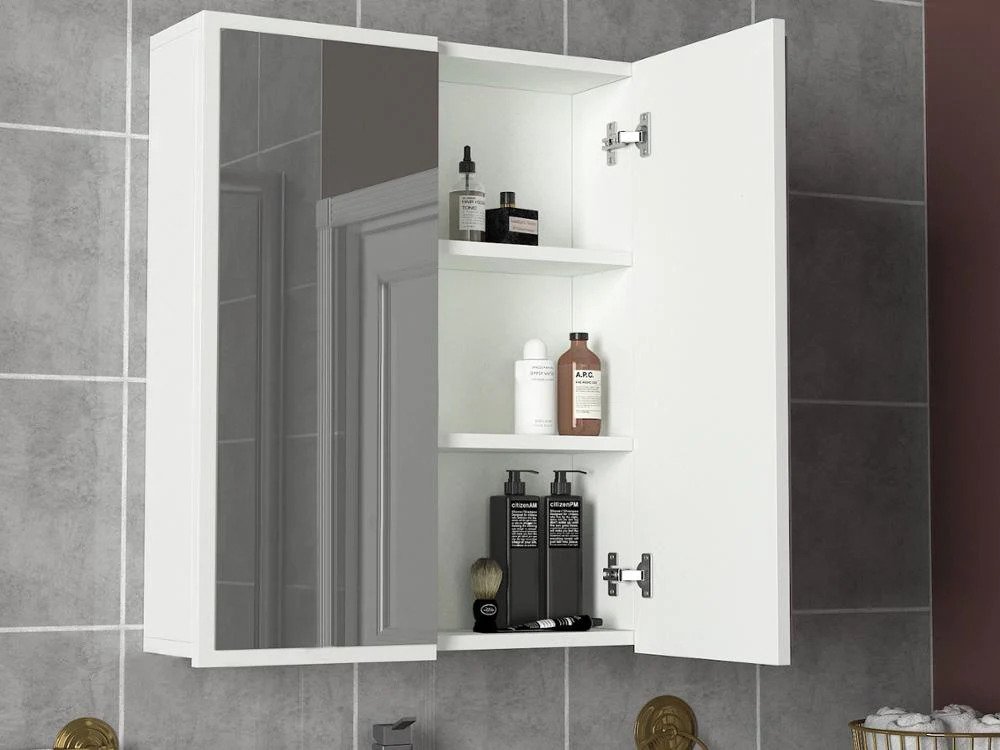 Armoire Kayla Bathroom Mirror Cabinet White - Showspace