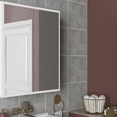 Armoire Kayla Bathroom Mirror Cabinet White - Image 2