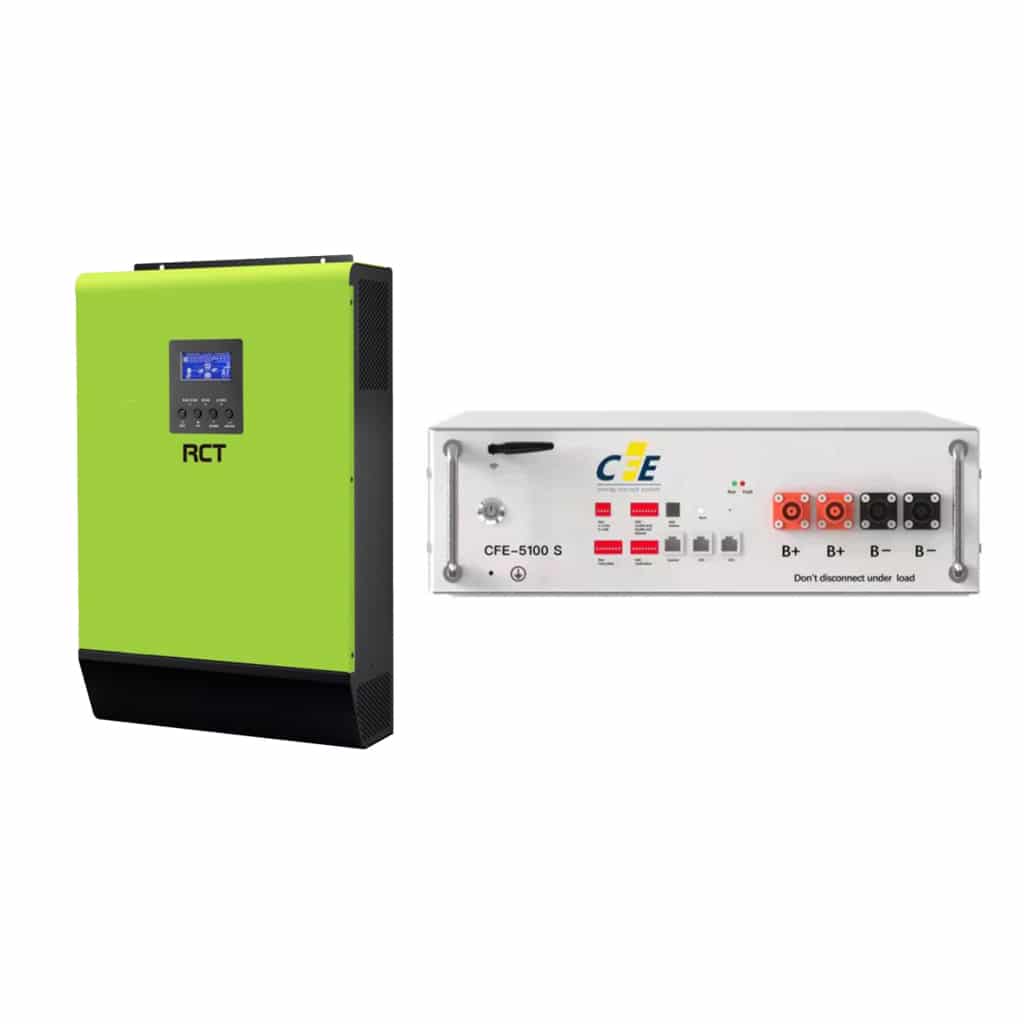 Rct Axpert Mk2 – 5kva Inverter 48v & CFE 5kwh Lithium Battery – Showspace