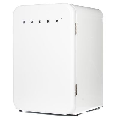 HUSKY - 110L UNDERCOUNTER RETRO FRIDGE - WHITE - Image 1