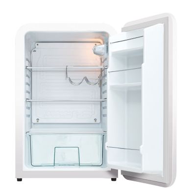 HUSKY - 110L UNDERCOUNTER RETRO FRIDGE - WHITE - Image 5