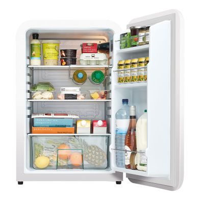 HUSKY - 110L UNDERCOUNTER RETRO FRIDGE - WHITE - Image 6