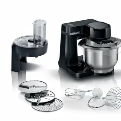 Bosch MUMS2EB01 MUM Serie 2 700W Black Kitchen Machine - Image 1