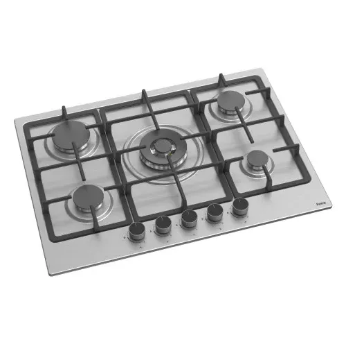 Ferre EL008 700mm Stainless Steel Gas Hob - Image 1